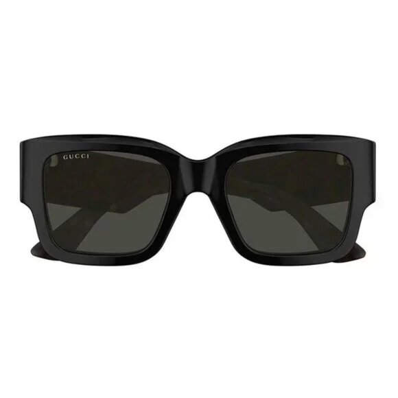 NEW GUCCI SUNGLASSES BLACK/GREY EYEWEAR GUCCI - Picture 2 of 4